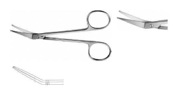 СТРАБІСМУС НОЖИЦІ ЗАГНУТІ 115MM